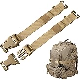 Pitozer Molle Attachment Strap for Tactical Military backpack 24"Adjustable | Compression Tie Down Strap to Secure Gear Tripod Sleeping Bag Modular Accessories Strap for Rush Tier System,Heavy Duty Nylon