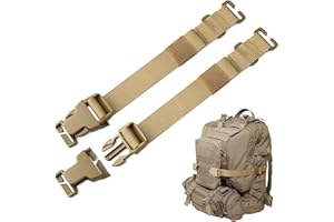 Pitozer Molle Backpack Straps Tactical Rush Tier System Molle Attachment for Tactical Military Backpack Plate Carrier Gear Accessories Compression Fastening Strap Pack Attachment Strap with Buckle