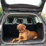 Sakura Headrest Dog Guard Car Barrier 106–145 cm Adjustable Black view 3