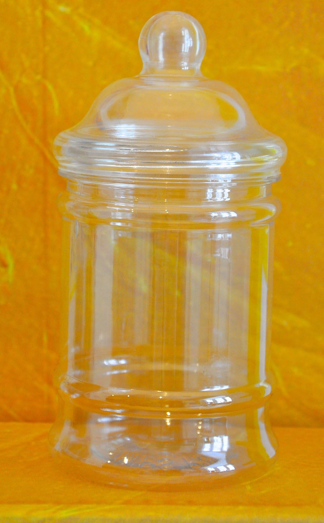 jars2uVictorian Plastic Jar with Screw Lid 380ML (x10)
