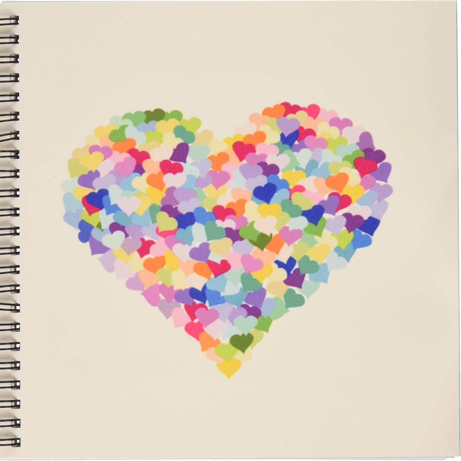 Amazon Com 3drose Db 112898 1 Rainbow Love Heart Of Hearts Made Of Colorful Romantic Confetti Cute Valentines Day Drawing Book 8 By 8 Inch Multicolor Arts Crafts Sewing