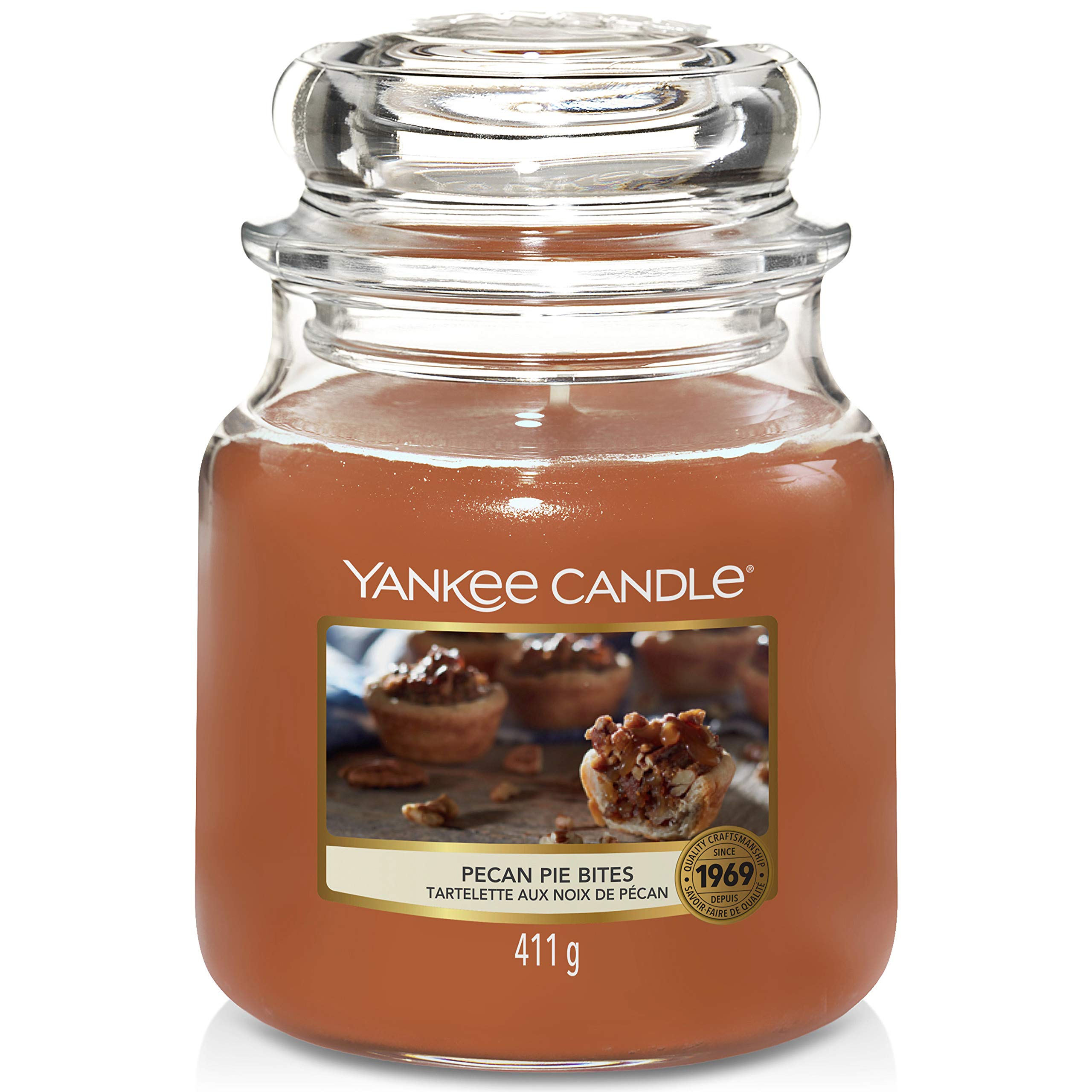 Yankee Candle Medium Jar Candle | Pecan Pie Bites Scented Candle | Up to 75 Hours Burn Time
