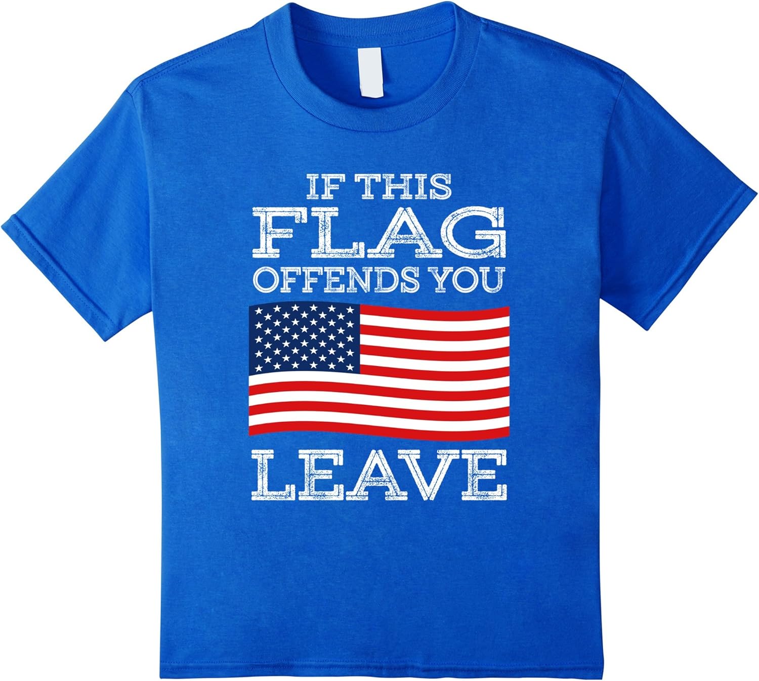 If This Flag Offends You Leave TShirt Proud USA Veteran