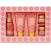 Spa Ceylon Lotus & Rambutan Face Care Essentials Set | Skin Care Gift Set | Skincare Routine Set | Face Care Kit with Face Serum, Day & Night Treatment | 5-Piece Set