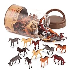 Terra by Battat – 60 Pieces Wild Horses Tube
