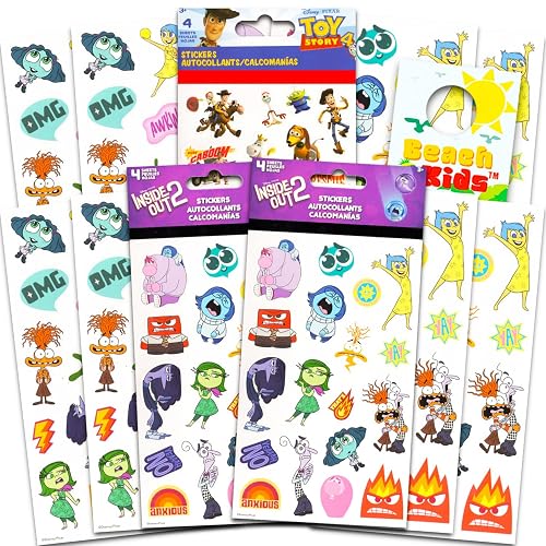 Inside Outside Sticker Inside Out Stickers for Kids - Inside Out Party Favors Bundle Plus Toy ...