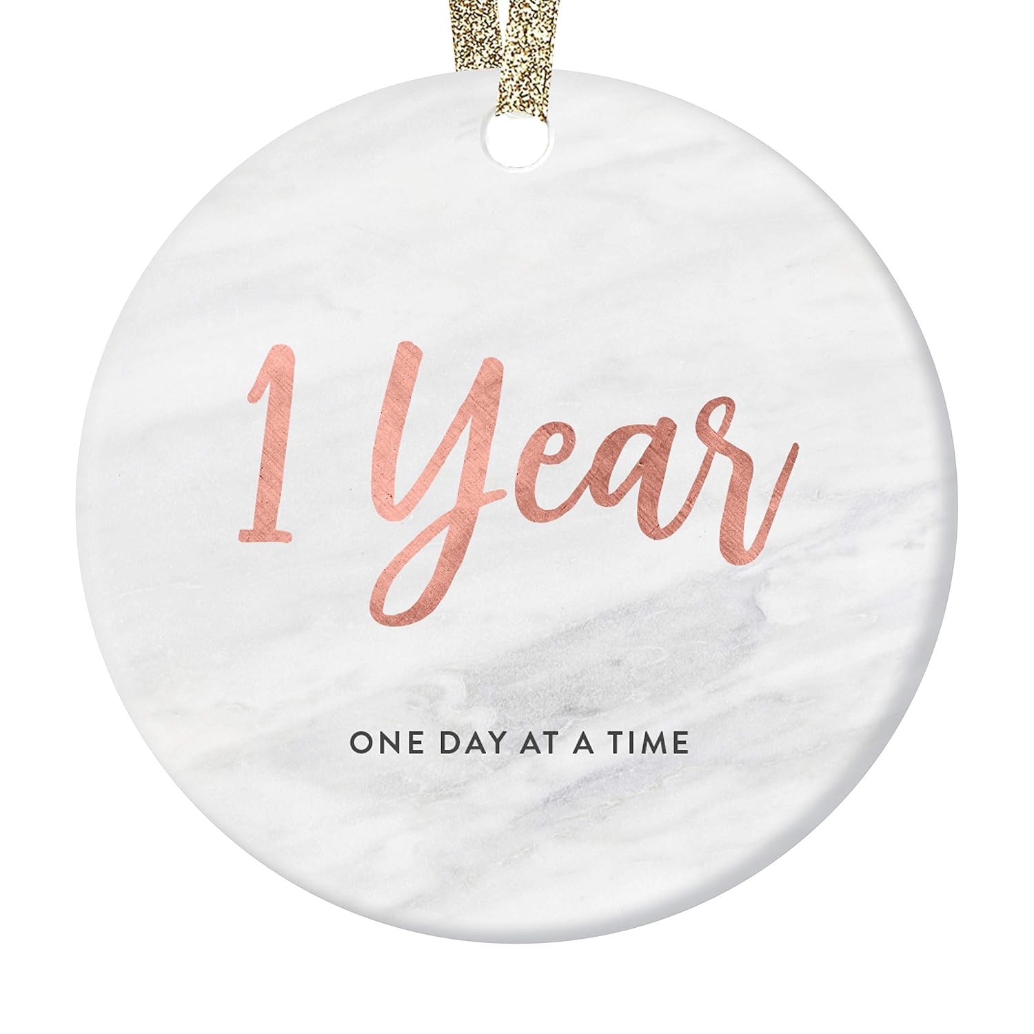 1 Year Sobriety Ornament Christmas 