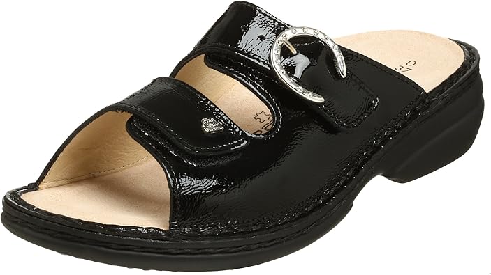 Finn Comfort Women S Mumbai Sandal Black Patent 36 Eu Us Women S