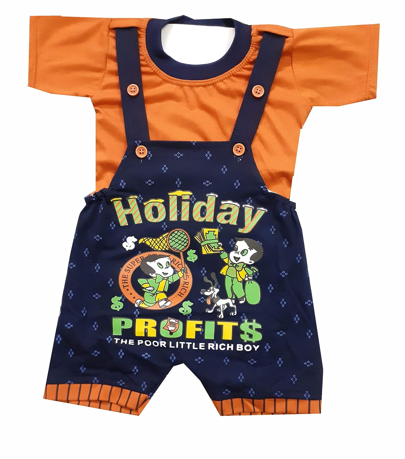 Buy TENDERCARE Baby boy & Baby Girl Half Sleeves Printed Cotton