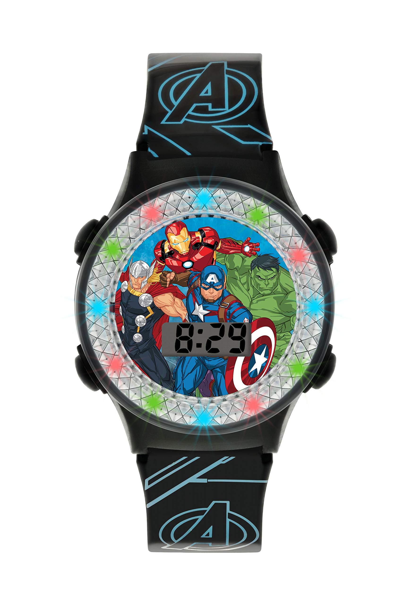 Avengers The Boy's Digital Quartz Watch with Resin Strap AVG4607