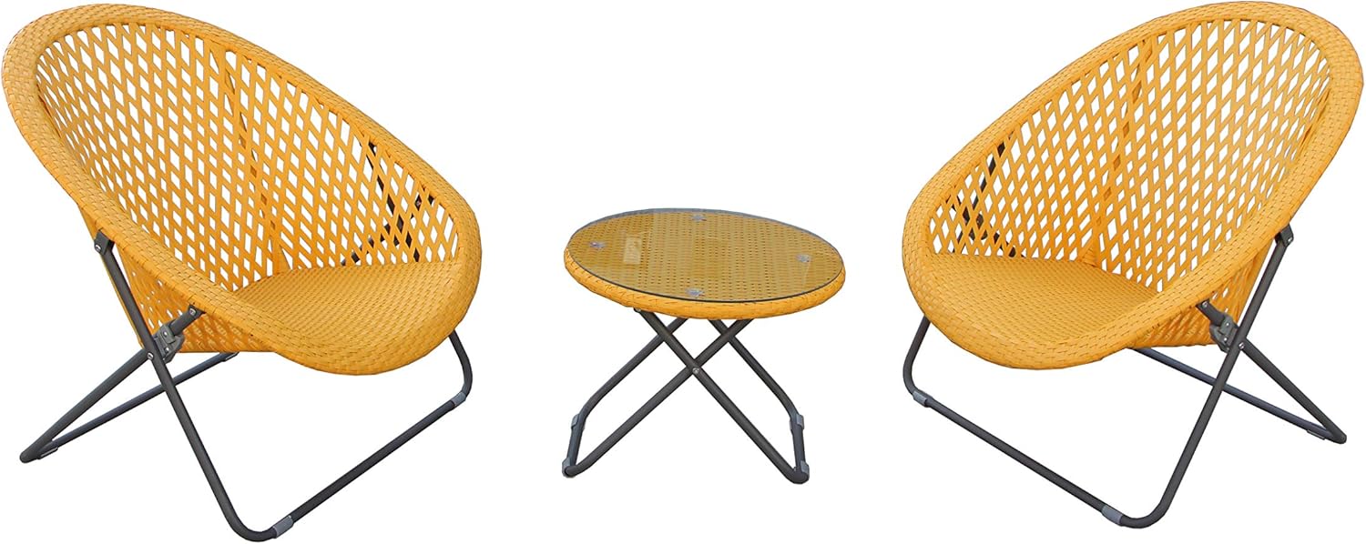 Dawsons Living Faux Rattan Bistro Set Conservatory Garden Patio And Decking Furniture Chairs And Glass Top Ta Rattan Garden Chairs Bistro Set Furniture Chair