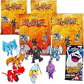 Yu-Gi-Oh Figure Hanger Mystery Party Favors Set – Bundle with 4 Yu-Gi-Oh Mystery Blind Bags and More | Yu-Gi-Oh Mystery Toys 