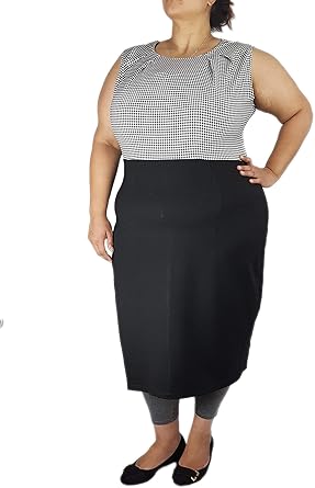 plus size white business dress