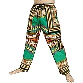 RaanPahMuang Bold and Beautiful African Dashiki Cargo Pant Khakis