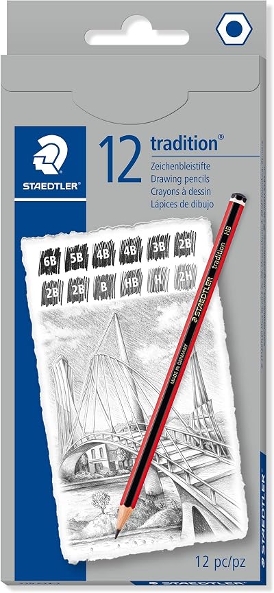 Staedtler Tradition Graphite Pencil 110 C12-1 Box of 12 Assorted Degrees