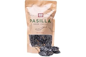 OLE RICO RICO RICO - Pasilla Dried Peppers 4 Oz. - Pasilla Chiles Secos - Premium Peppers - Great For Authentic Mexican Cuisine - Packaged In Resealable Bags by RICO RICO