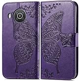 MEMAXELUS Wallet Case for Nokia X100, Nokia X10 Phone Case with Kickstand Card Holder Slot Butterfly Flip Case Premium PU Lea