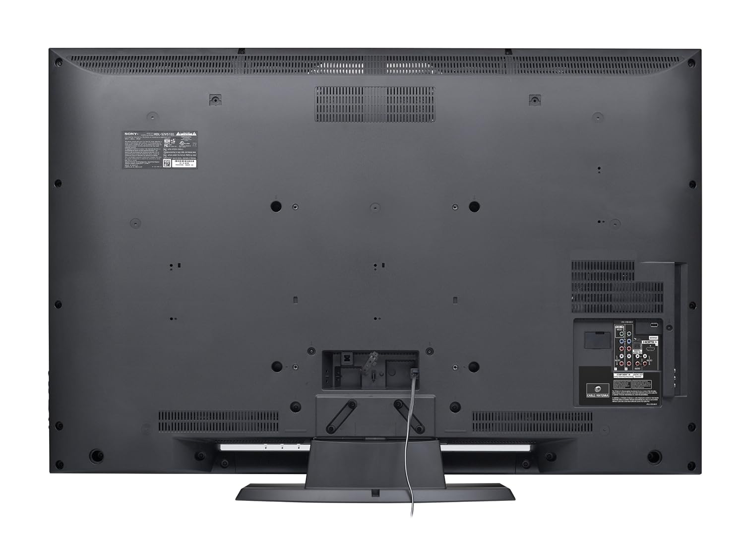 Amazon.com: Sony BRAVIA V-Series KDL-52V5100 52-Inch 1080p 120Hz LCD HDTV,  Black (2009 Model): Electronics