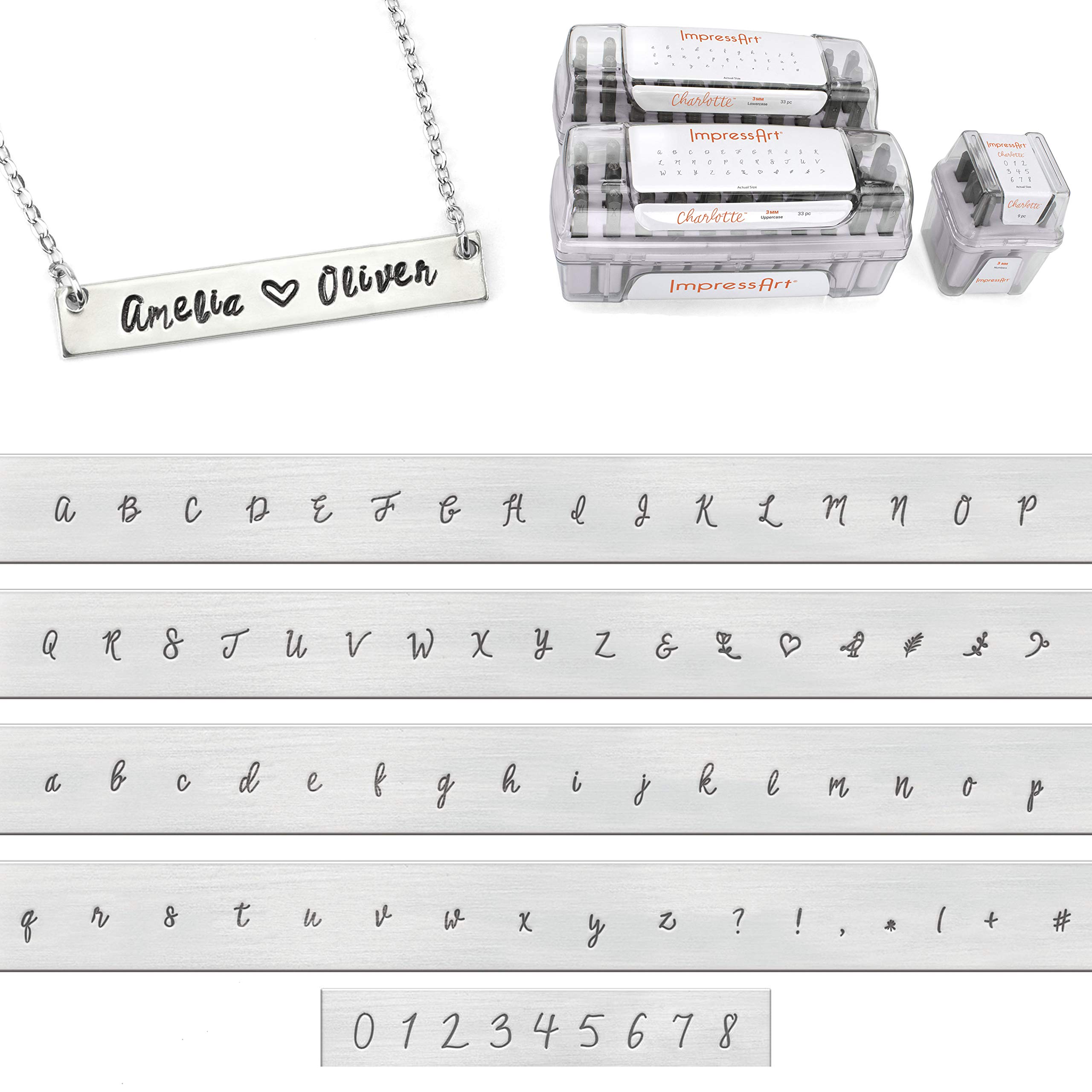 ImpressArt Charlotte Metal Stamping Letter & Number