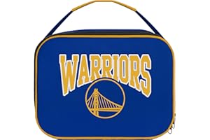 FOCO NBA Unisex-Adult Officially Licensed Wordmark Team Color Big Logo Basketball Zip Closure 7L Lunch Bag - Golden State Warriors