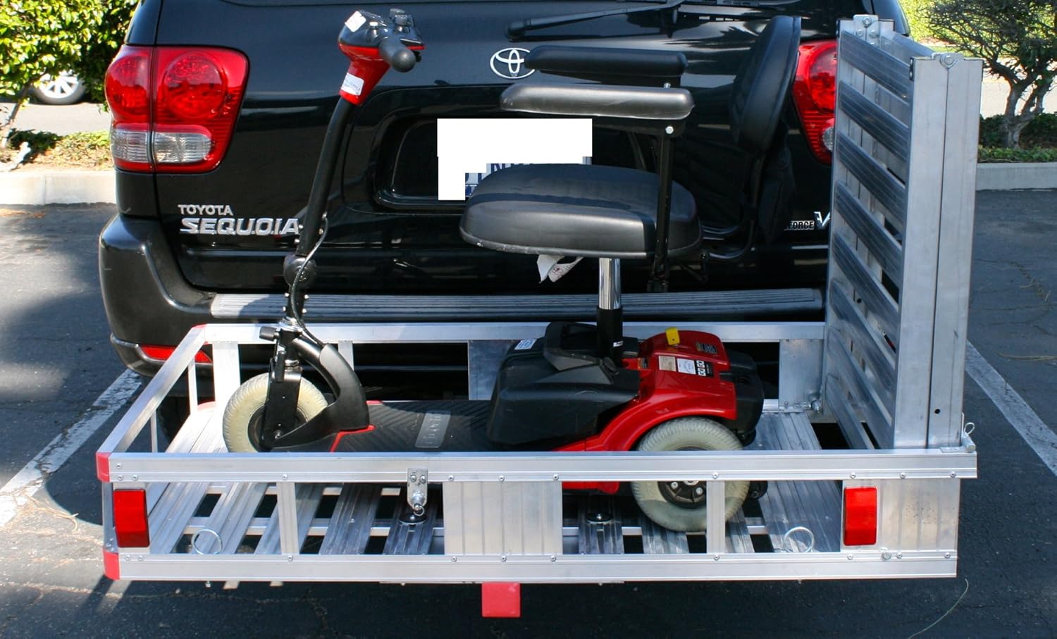 MaxxHaul 70275 Aluminum Cargo Carrier | With 60" Folding Ramp | 53.5" x 29": Automotive