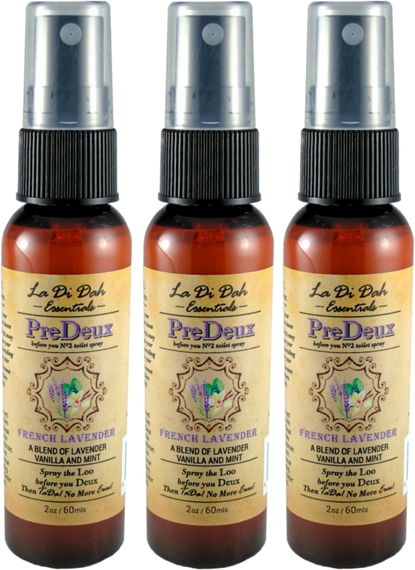 PreDeux Poop Spray-Before You Go Toilet Spray-3 Pack-French Lavender