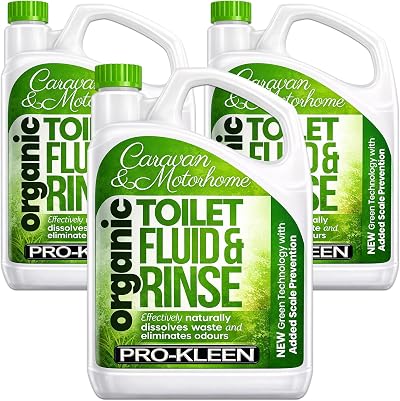 Pro-Kleen Organic Green Toilet Fluid 6L for Caravan Motorhome Eco Friendly
