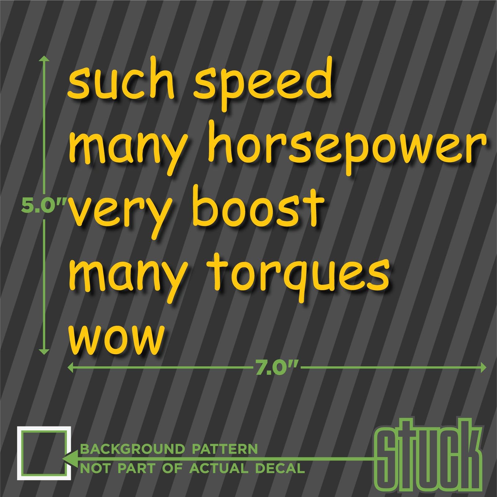Doge Sayings For Cars such speed - vinyl decal sticker meme funny shiba shibes - 7.0"x5.0"