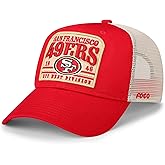 FOCO NFL Mens NFL Team Logo Truckstop Patch Mesh Trucker Rf Hat Caps