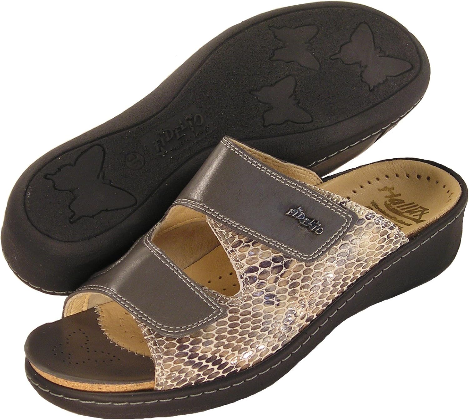 Fidelio Women's Hallux Fabia Bunion Relief Slide Sandal 33719 (Grey) Sandals