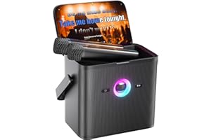 Ikarao Karaoke Machine for Adults, with Lyrics Display Screen, 32GB Karaoke Tablet, 2 Wireless Microphones, Karaoke Speaker with Autotune EQ, Connect TV, Portable Karaoke System for Home Outdoor Party