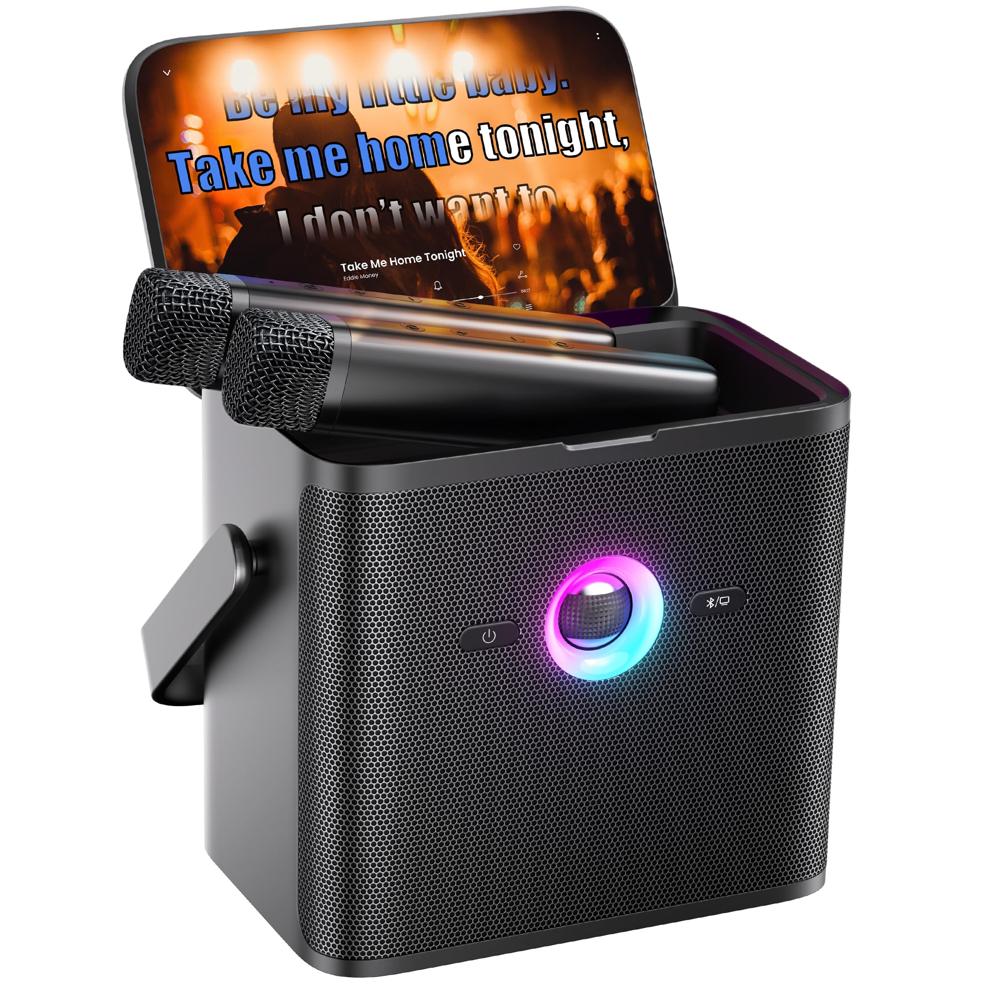 Photo 1 of Ikarao Karaoke Machine for Adults, with Lyrics Display Screen, 32GB Karaoke Tablet, 2 Wireless Microphones, Karaoke Speaker with Autotune EQ, Connect TV, Portable Karaoke System for Home Outdoor Party