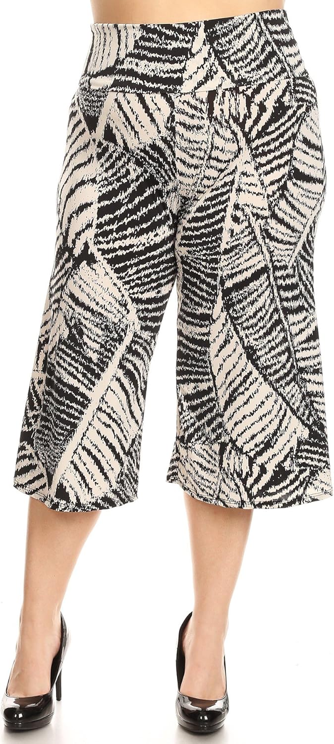 plus size gaucho capris