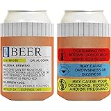 Funny Can Coolie Prescription Rx Pill Bottle Coolie 2 Pack Can Drink Cooler Coolie Multi
