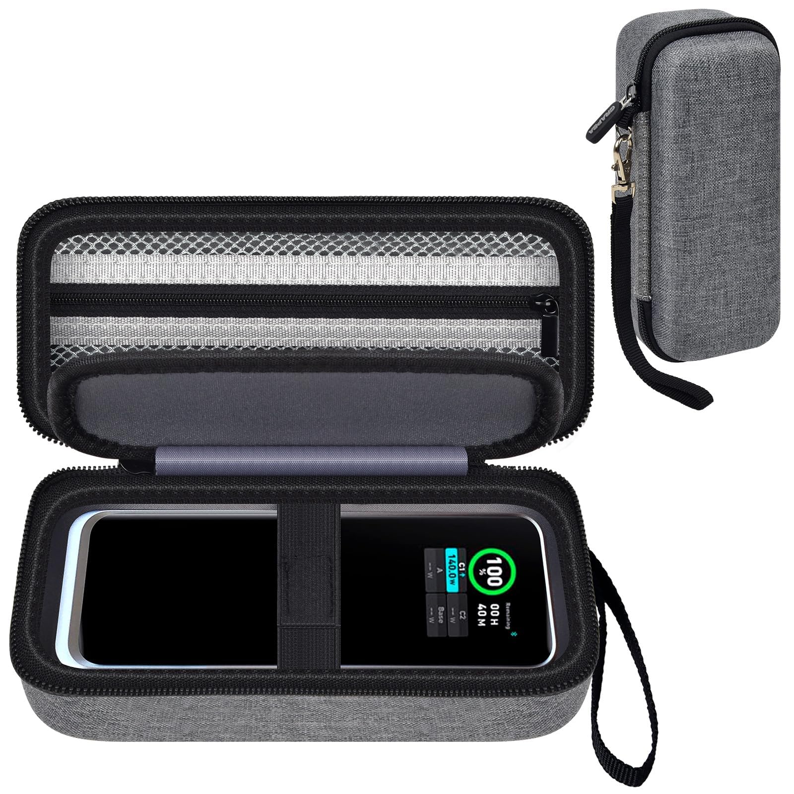 Photo 1 of Case Compatible with Anker Prime Power Bank 27,650mAh 250W &20,100mAh 220W 3-Port Portable Charger, Battery Charging Station Carrying Travel Storage Holder for Chargers, Grey(Box Only) (Grey)