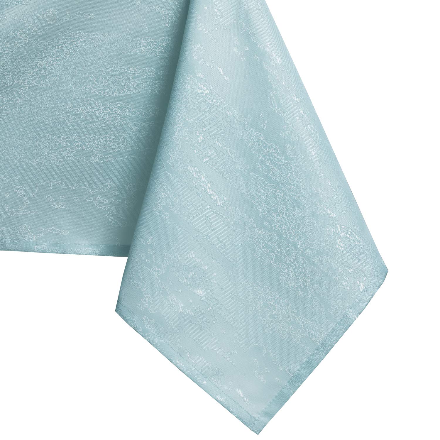 AmeliaHome Tablecloth 140 x 200 cm, Stain Protection, Lotus Effect, Washable, Water Repellent, Vesta Ornament, Light Blue