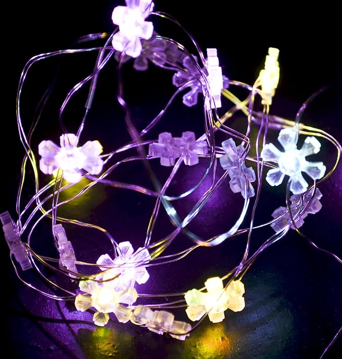 Lichterkette BlumeTwinkel 20LED Batterie 200cm bunt Xmas Party Deko