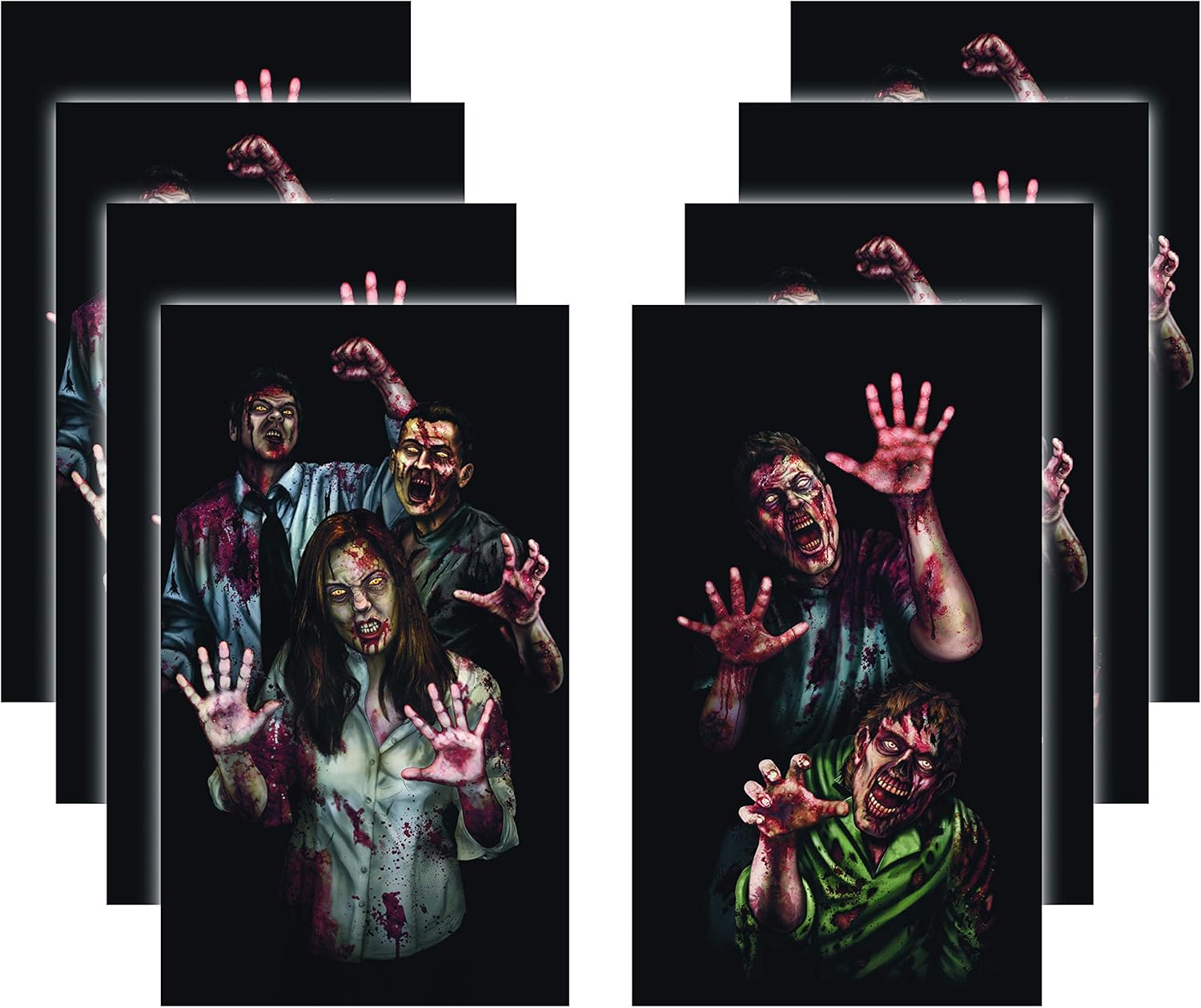 Amazon Com Window Poster Halloween House Of The Zombie Apocalypse