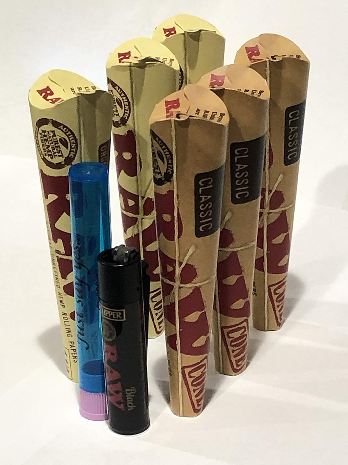 RAW 1 1/4 Mix Rolling Paper PreRolled Cones (6 Packs of 6