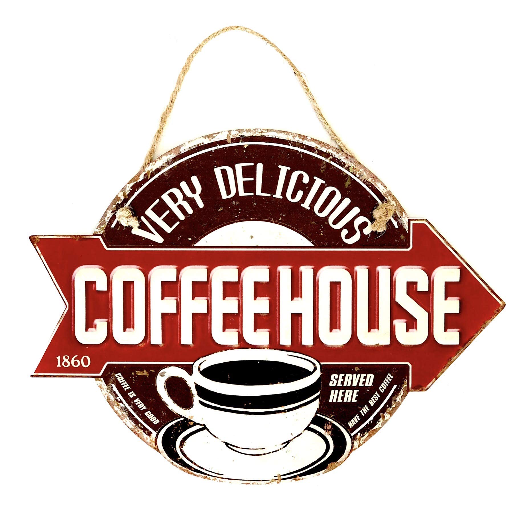 DiiliHiiri Tin Sign Retro Style Wall Sign Decorative Sign in Vintage Style Accessories for Home Decor 50s Home Decoration