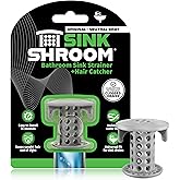 SinkShroom The Revolutionary Sink Drain Protector Hair Catcher/Strainer/Snare, Gray
