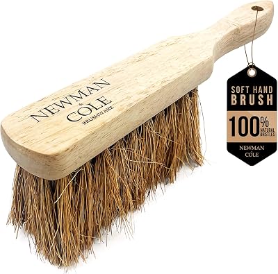 Newman and Cole Natural Wooden Hand Brush Coco Soft Hard Bristle