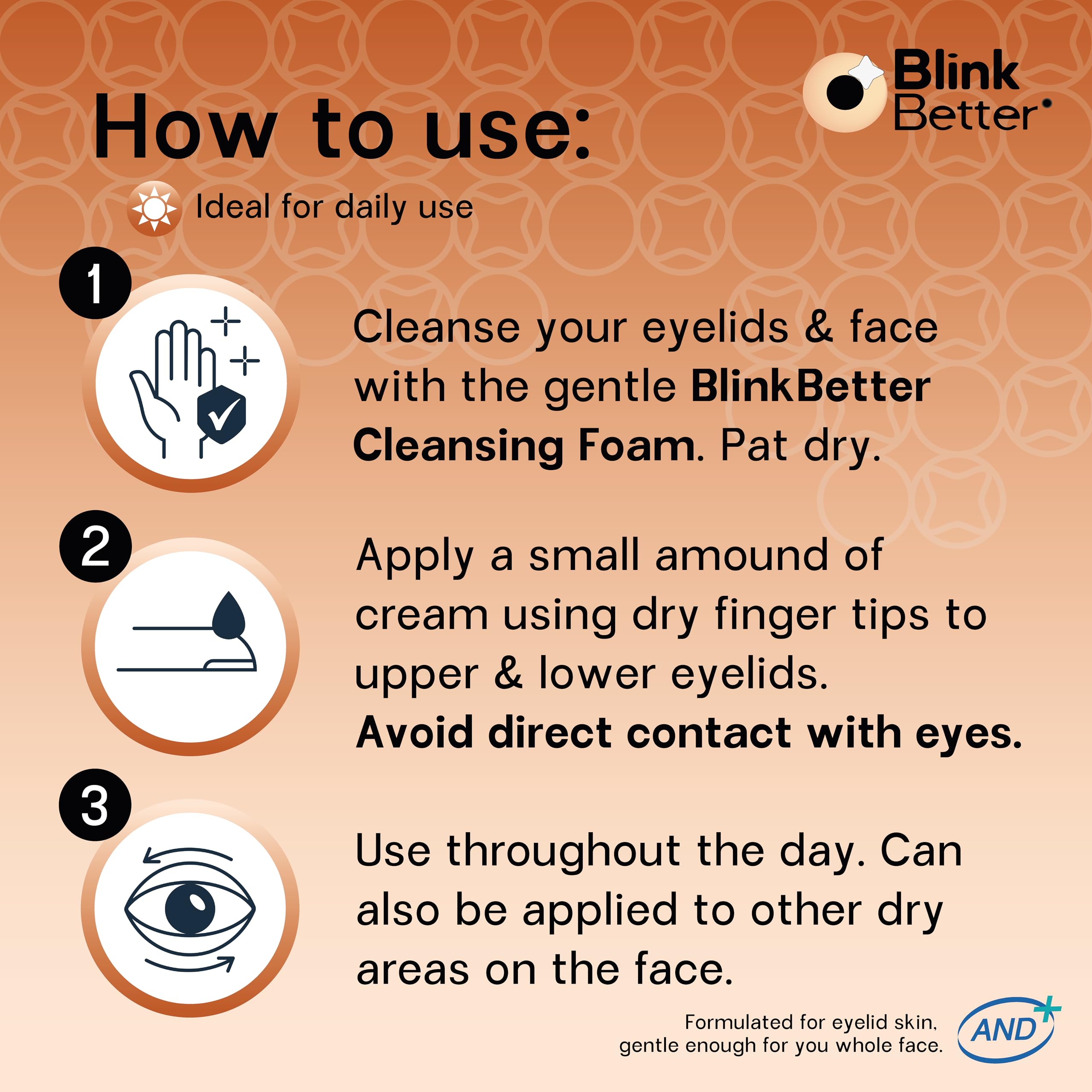 BlinkBetter® Restore Eyelid Cream – 3% Oat Extract & Ceramide Complex – Soothing Hydration & Barrier Support for Dry, Itchy, Red, Sensitive, or Flaky Skin Around the Eyes – All-Day Use – 1oz