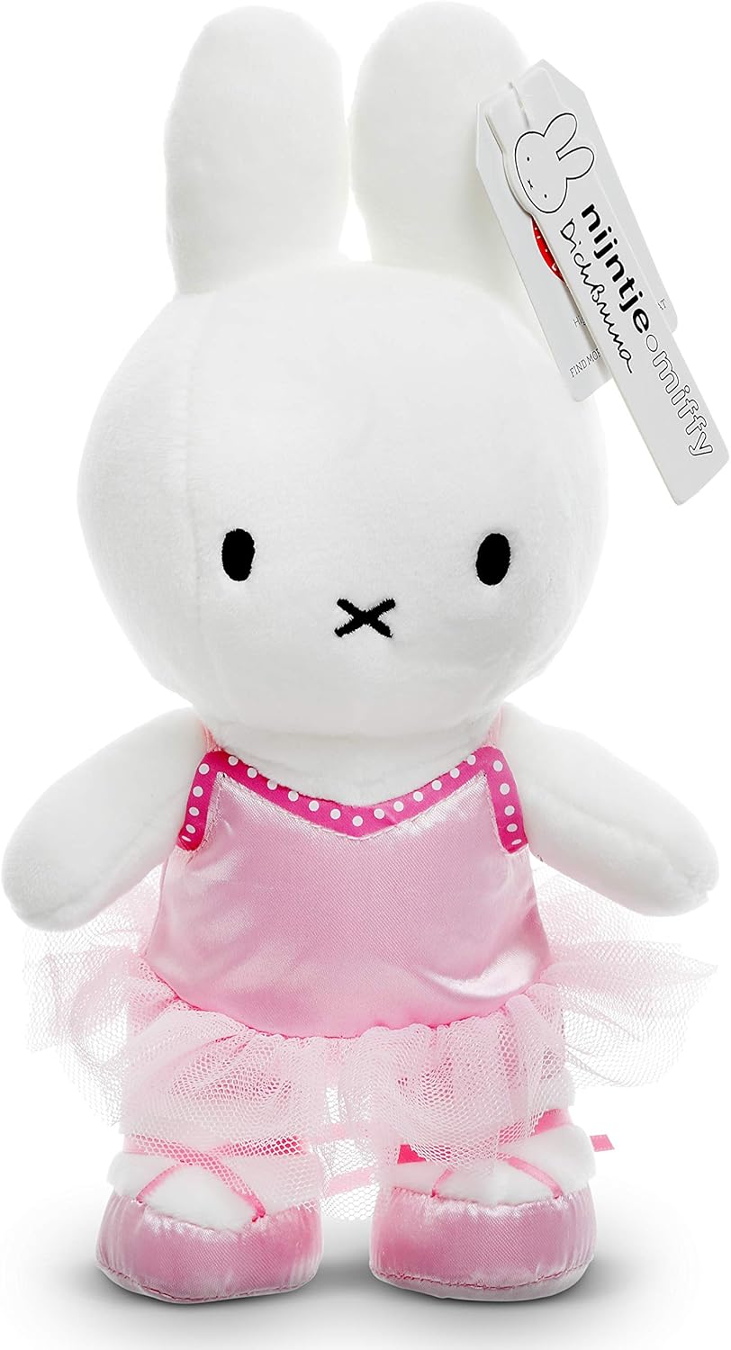 Amazon ミッフィーぬいぐるみ 赤ちゃんから子供までギュッとしたくなる可愛いウサギのぬいぐるみ 公式ディックブルーナ ピンクバレリーナドレス 24cm 布のおもちゃ おもちゃ