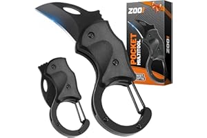 ZOOI Stocking Stuffers Gifts for Men Pocket Carabiner Gadgets, Mens Gifts for Christmas, Anniversary Birthday Gifts for Men Dad Husband Him Grandpa, White Elephant Gift for Adults, EDC Gadgets Tool