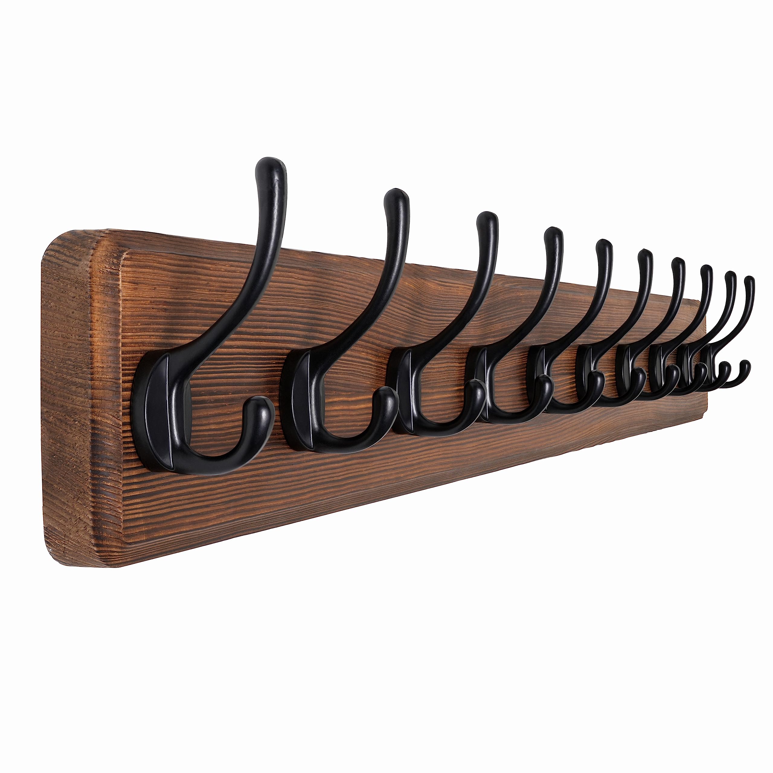 Photo 1 of ***Used, missing parts and has a broken part, so it is not known if it worked 100%.
***SKOLOO Farmhouse Style Wall Mounted Coat Rack, 38.6'' Pine Solid Wood Coat Hook Hanger - 10 Hooks for Hanging Clothes Robes Towels Coats