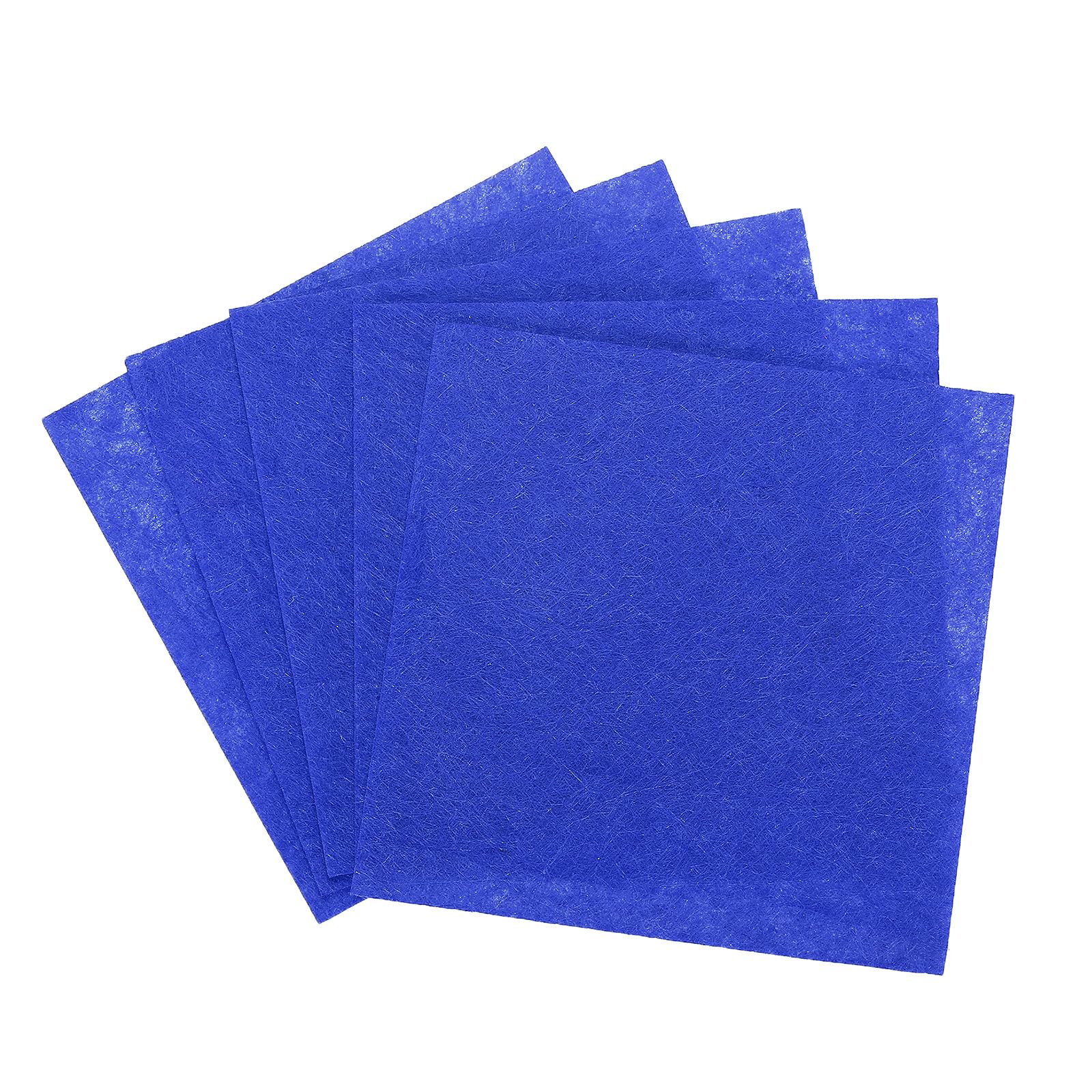 Rebower Soft Felt Sheets Acrylic Fabric Soft Felt Craft Sheets [for DIY Creative Crafts Projects and Decoration] - 4 Inch x 4 Inch/Blue / 42PCS