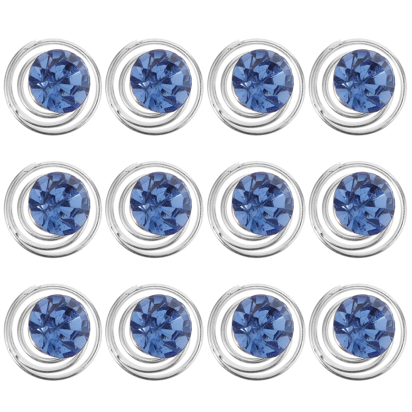 Uonlytech Rhinestone Spiral Hair Pins Coil Twists Set for Women Girls Wedding Party Birthday Hair Accessories