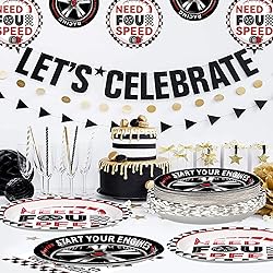 96 Pcs Need Four Speed Birthday Decorations