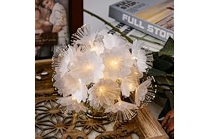 LED Fiber Optic Flower String Lights, Decorative Fairy Lights with Warm and Colorful Lighting, Suitable for Wedding, Thanksgi